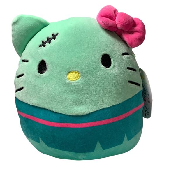 Original Squishmallows 8" Hello Kitty FRANKENKITTY Halloween Kellytoy NWT - Picture 2 of 6